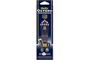 Helix Oxford X10 HB Pencils with Plastic Sharpener and Eraser