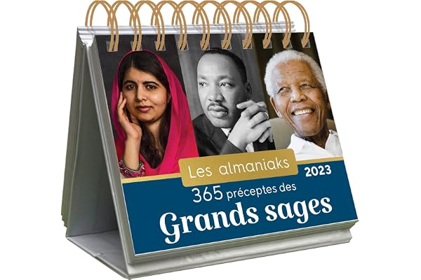 Almaniak 365 préceptes de grands sages 2023 - Calendrier 1 citation par jour