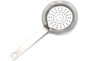 COCKTAIL7 Colino da cocktail professionale reggiatura completa senza zampe, in acciaio inox, filtro ghiaccio attrezzature bar e ristorante accessorio barista Mixologia (1)