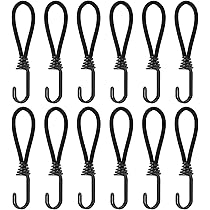 10Pcs Tendeur Elastique Avec Crochet, 15cm Tendeur Caoutchouc De Bâche
