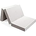 Milliard 15cm Thick Tri Folding Mattress/Tri Fold Guest Mattress with Ultra Soft Removable Cover with Non-Slip Bottom - Single (190cm x 90cm)
