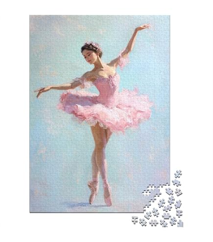 Puzzle De 1000 Piezas De Bailarina De Ballet – Rompecabezas Para Adultos Y Adolescentes, Tamaño 50x75 Cm, Cada Pieza Es Única