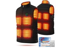 Pangbaylov 2025 Heated Vest & Heated Jacket,5V/7.4V Interface Heated Gilet for 9-Zone 3-Level Heat,Adjustable Wasit Heated Vest Fit for Men Women,Perfect Body Warmer & Winter Gift(No Power Bank)