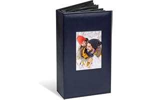 Vienrose Photo Album 4x6 300 Photos Leather Cover Extra Large Capacity Picture Book with Pockets for Wedding Family Anniversary Baby