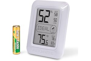 AcuRite Digital Hygrometer & Thermometer, White