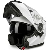 Westt Modular Motorcycle Helmet for Men Women ECE 22.06 Certified | Full Face Motorcycle Helmet with Double Sun Visor, Lightw