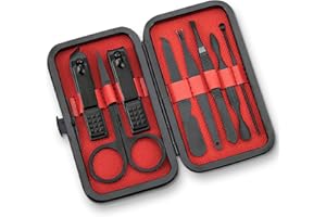 PITASHA Tagliaunghie Set Professionale, Strumenti per Manicure e Pedicure, kit per la cura delle unghie