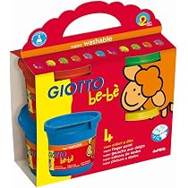 Giotto Be-Bè Súper Cofre – Set De Pasta De Modelar Con 5 Botes, Espátula, Rodillo Y Extrusor, No Mancha, A Base De Ingredientes Naturales