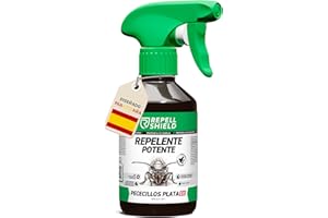 RepellShield® Spray Anti Pececillos de Plata - 250ml - Para Baño, Cocina, Terraza - Uso Interior y Exterior - No Mancha - Repelente Silverfish con Geraniol - Alternativa a Trampa Pececillos de Plata