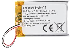 ACCUCELL Akumulator pasujący do zestawu słuchawkowego Jabra Evolve 75, Jabra AHB572535PST, litowo-polimerowy, 3,7 V