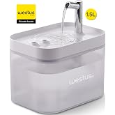 Westus inPets H13 1.5 Litre Ultra Sessiz Evcil Hayvan Kedi K&ouml;pek Su Pınarı &Ccedil;eşmesi | Su Sebili Şelalesi | 3 Akış Hızı Kontrol