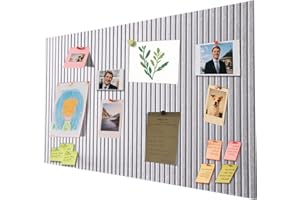 WAVATA 40x60 cm Bacheca Grande Autoadesiva – Bacheca Decorativa in Feltro, Pinnwand in Sughero, Fototela Pieghevole, Memoboard Vision Board per Ufficio, Casa e Camera dei Bambini