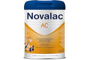 Novalac AC - Leche en Polvo - 0-36 Meses - Para el Manejo Dietético del Dolor Abdominal, Hinchazón y Gases - Bajo Contenido en Lactosa - 800 g - Fórmula Elaborada con Pediatras - Leche Infantil
