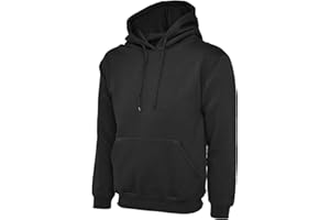 Mad Ink Mens Classic Plain Pullover Hooded Sweatshirt Hoodie Sweater (22 Colours)