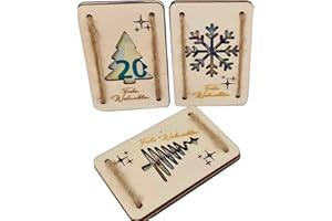 WOODLAND MAIL 3 Geldgeschenke aus Holz zu Weihnachten geldgeschenk weihnachten Verpackung