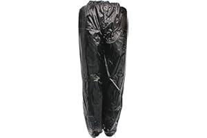 RKsports 100% Waterproof RAIN Motorbike Black Over Trousers