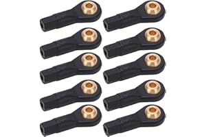 equlup 10Pcs RC Tie Rod Ends Plastic M2 Tie Rod End Ball Joint RC Car Tie Rod End Ball RC Link RC Crawler Accessories Upgrades