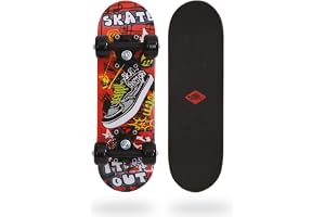 Schildkröt® Mini Skateboard 17 tum Skate It Out | Barnskateboard från 4–6 år
