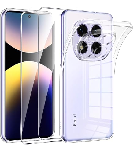 Coque Arrière Transparente En Gel Silicone Pour Xiaomi Redmi Note 14 Pro Plus