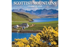 2026 Scotland Calendar: Scottish Mountains - Square Wall Calendar - Month to View - 12 Months