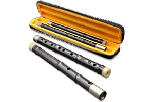 ANGEL SHINE Flauta profesional chino D clave Dizi para principiantes con membrana libre y pegamento conjunto tradicional chino añejo palo de rosa instrumento