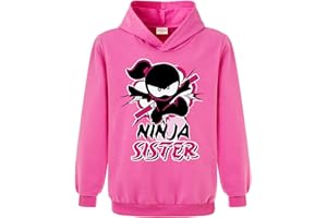 FORLCOOL Ninja Kidz Merch Girls Hooide Cotton Tops Kids Pullover Boy Jumpers