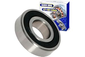 Łożysko kulkowe 6203 2RS do silnika o wymiarach 17 x 40 x 12 mm - MONTERAL