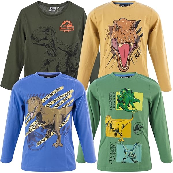 NAME IT Maglia A Maniche Lunghe Per Bambini - Jurassic LS Top, Cotone Elastan - Foto 5