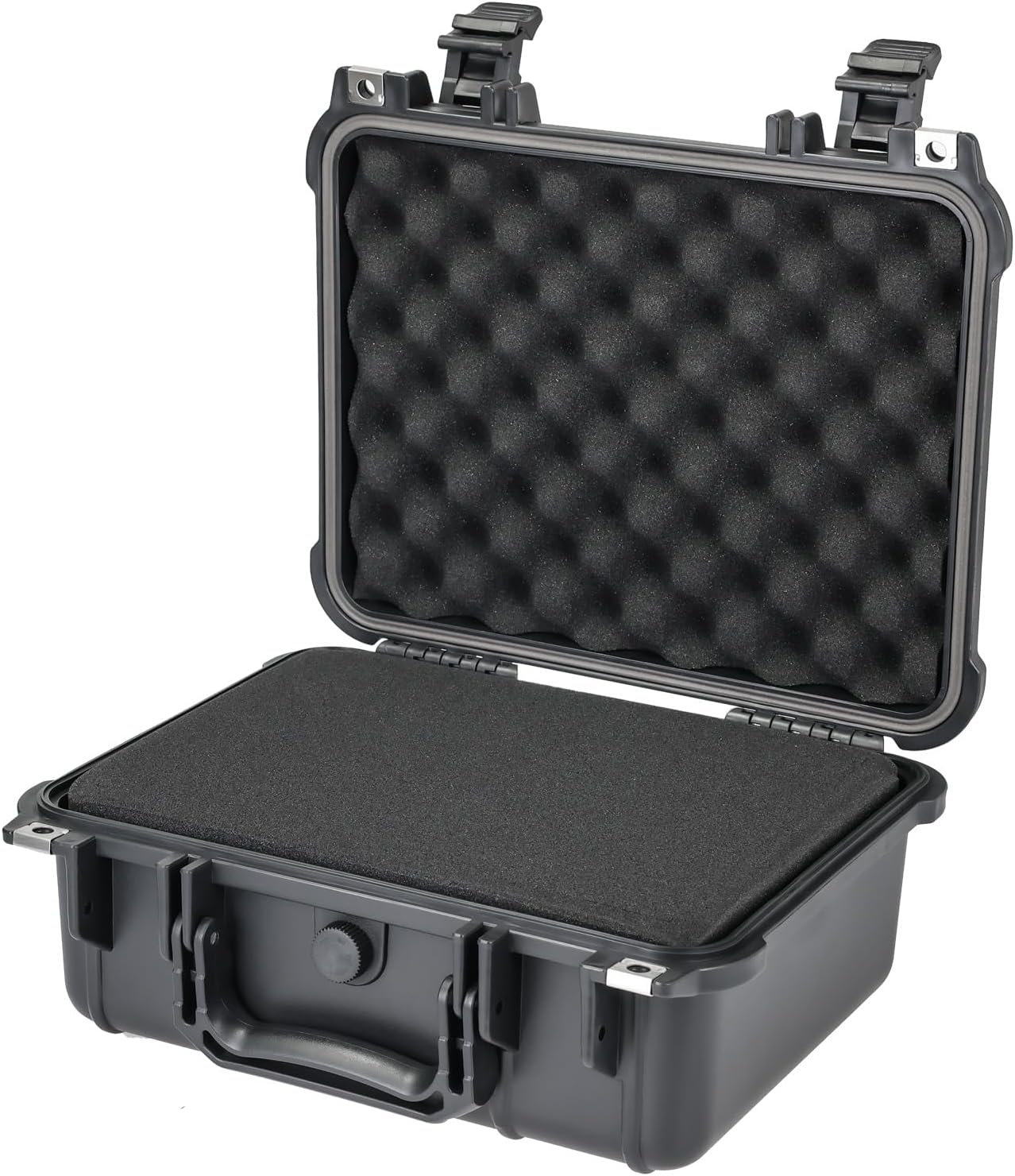 HMF Maletín Fotográfico Exterior, Estuche de Transporte con Espuma Troquelada | 34 x 29,5 x 15,5 cm