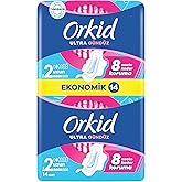 Orkid Ultra Hijyenik Ped Uzun (Boy 2) Ekonomik Paket 14 Adet Ped