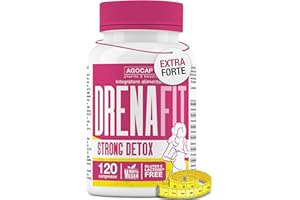 AGOCAP DRENAFIT, Detox Minceur Puissant Et Rapide, perte de poids rapide et efficace, 120 Comprimés avec Bromélina et Garcinia. Maigrir Rapidement Efficacement, Ventre plat femme puissant rapide. Coupe faim