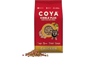 COYA Kibble Plus Chicken (1.5kg) | Complete Grain Free Dog Food with Freeze-Dried Raw Meat, Fruit and Vegetables | Dry Dog Food, Hypoallergenic, High in Protein & Fibre