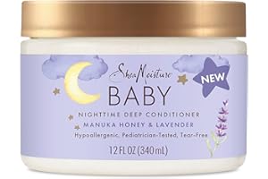 SHEA MOISTURE SheaMoisture Baby Deep Conditioner Manuka Honey & Lavender for Delicate Hair and Skin Nighttime Skin and Hair Care Regimen 12 oz