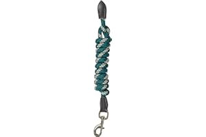 Kincade Leather Rope Lead, Hunter Green/Brown, 2m