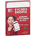 Oxford Flash 2.0 Pack of 50 Bristol Revision Cards A5 Format (14.8 x 21 cm) Plain White Front/Back – Red Frame