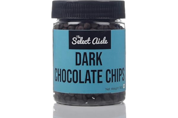 The Select Aisle's Dark Chocolate Chips - 150g Dark Chocolate Compound Choco Chips for Baking, Ice Creams, Overnight Oats Choco Chips Dark Chocolate for Baking Choco Chips for Cake Decoration