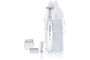 Braun Silk-épil Bikini Styler 3-En-1 Rasoir Électrique Femme, Épilation Et Stylisation Précises, Noir/Argenté une tête spéciale bikini et 2 sabots de tonte, FG1100
