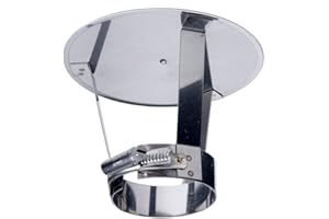 JEREMIAS Regenhaube Edelstahl DN 60 60mm Abgasrohr Schornstein Rauchrohr Kamin