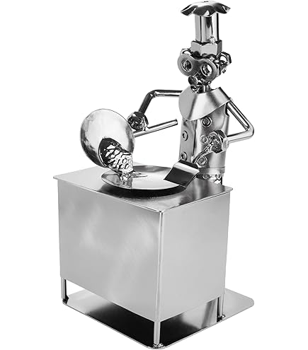 Steelman24 I Moeren en bouten sculptuur Manicurist I Handgemaakte ornamenten I Made in Germany I I Metalen beeldje