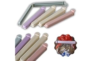 MOEM&AN Pinzas Bolsas Alimentos, 20 Pinzas Para Cerrar Bolsas de Alimentos, Cierra Bolsas, Pinzas Plástico, Cierre Bolsas Cocina, Resistentes, Reutilizables, Clip Para Sellar Bolsas, Clip de Sellado