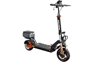 KUGOOKIRIN Trottinette électrique KuKirin M5 Pro, Scooter électrique 48V 20Ah 1000W avec autonomie de 70 km, Trottinette électrique Adulte, Hauteur de guidon réglable, orange et noir