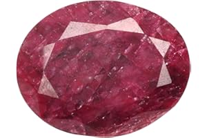 REAL GEMS Pierre précieuse naturelle certifiée rubis rouge sang de pigeon africain de coupe ovale, riche rubis rouge 92,50 ct. Pierre précieuse en vrac