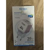 SChitec 38W &Ccedil;ift &Ccedil;ıkışlı S&uuml;per Hızlı Şarj Adapt&ouml;r&uuml; USB-A QC 3.0 + Type-C PD Beyaz HG/TA-38EU