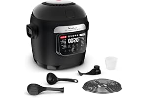 Moulinex Multicook Stir&Fry, Multicuiseur et air fryer, Pale de mélange automatique, 14 programmes, Cuisson 2 niveaux, MZ7408F0