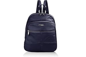 Woodland Leathers women's fashion backpacks small black backpacks for women with anti theft zipper and hand bag handle, 2 in 1 Sling Backpack