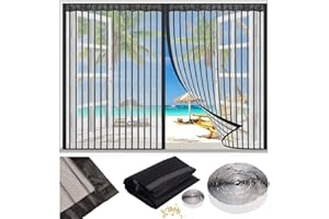 JXBH Zanzariera Magnetica Tutte le taglie Anti Zanzare Calamite Tenda, Velcro Adesivo, Easy to Install, zanzariera finestra Schermi Fotogramma Intero Zanzariera Magnetica Per Porte 90x140cm