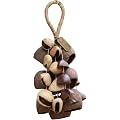 Hochet à graines, Instrument de hochet à graines Naturelles Fait la Main, Shaker Percussion Africain, Carillon Vent et décor de Charme Sac, 18 cm