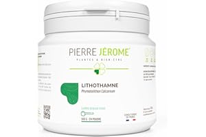 Lithothamne en Poudre Pierre Jérôme - Algue Rouge, Calcium Marin Naturel - Complément Os, Articulations, Equilibre Acido Basique - 500 G - 500 Jours