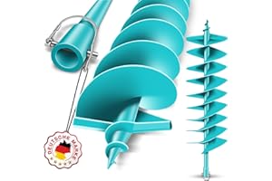 BRUNNENTAL ® Erdbohrer 200mm - Ideal Für Aushubarbeiten - Handerdbohrer - einfache Bedienung Robuste Bohrspitze - Erdbohrer kaufen - Pfahlbohrer Brunnenbohrer