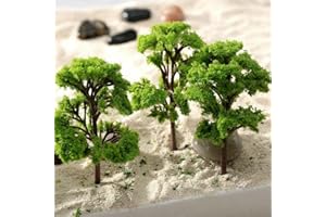 HOHOVYVY Pack of 10 Model Trees Miniature, Model Building Accessories, Train Trees, Railway, Landscape, Diorama Trees, Architecture Trees, Pieces Model Trees for DIY Landscape, Mini Landscape Design